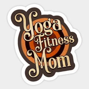 Yoga Fitness Mom Sticker